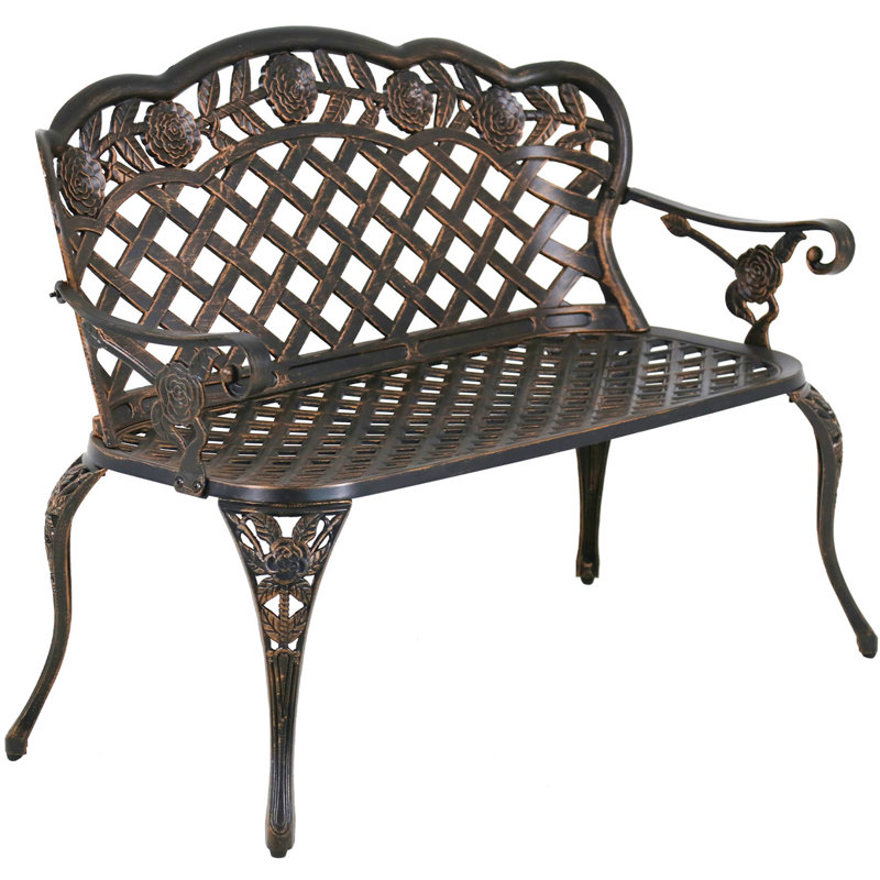Banc de jardin en fonte d'aluminium Madama