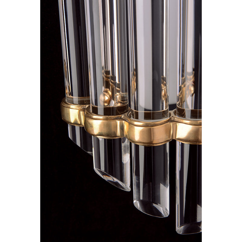 Albion 14-Light LED Bath Bar, Aged Brass