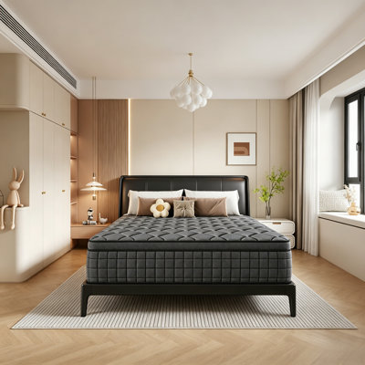 Matelas hybride en mousse viscoélastique gélifiée 12 "dans une boîte avec Certipur-US