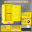 Armoire de sécurité 30 gallons 35 x 18 x 18 po avec tablettes réglables, acier jaune-1164847242