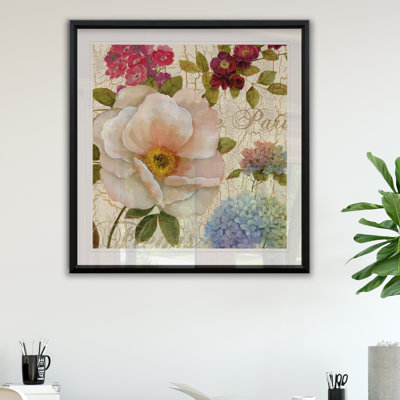 « paris fleurs », reproduction encadrée