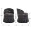 Chaises demi-tonneau revêtues de lin-1644880835