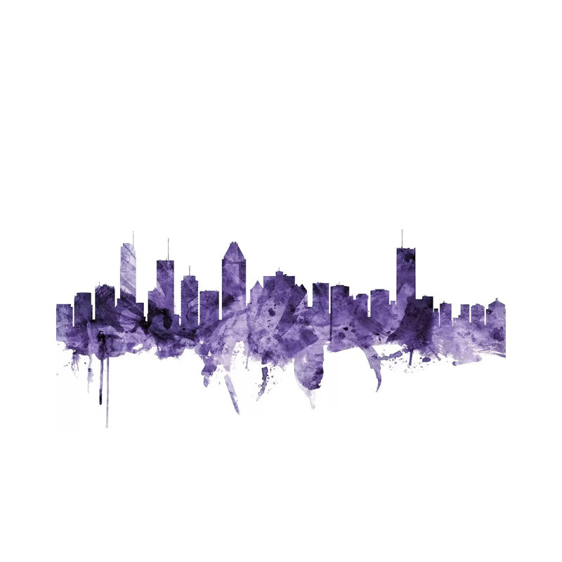 Montreal, Canada Skyline by Michael Tompsett - Wrapped Canvas Gallery-Wrapped Canvas Giclée, 20.32 cm H x 30.48 cm W