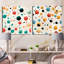 Clancie - Ensemble de 2 collages carrés à formes abstraites-101856620-101856621