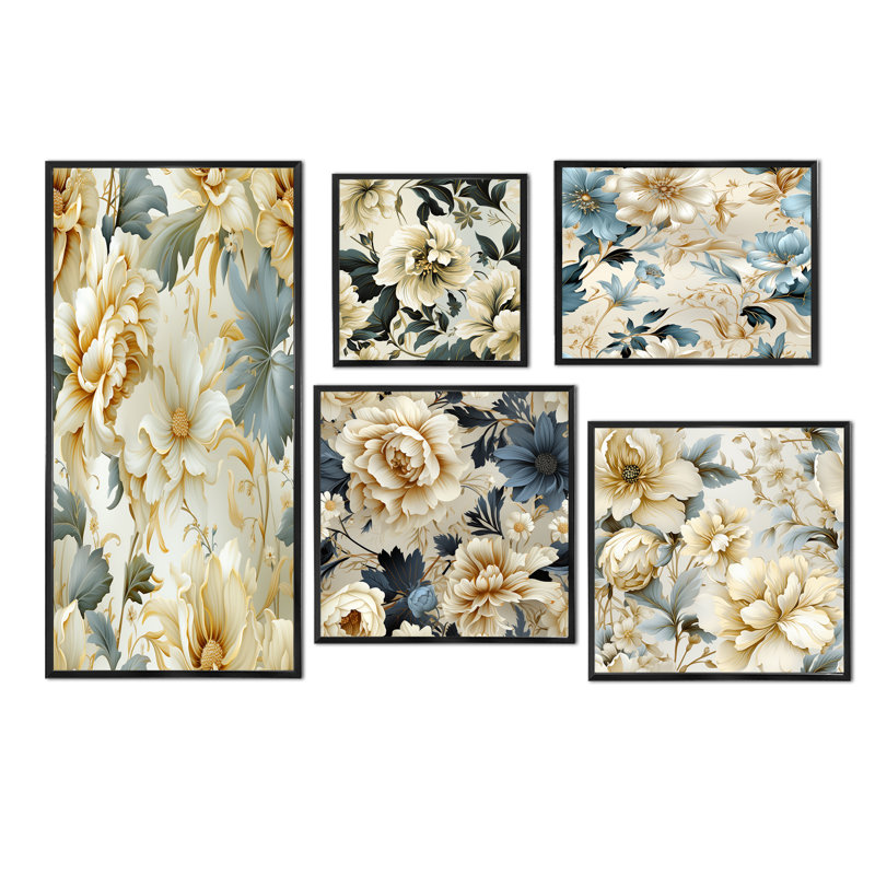 Ensemble de salon Lorinda, Cadre flottant noir