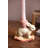 Ceramic Easter Bunny Taper Candle Holders 6"H – Glazed Multi-Color Spring Decor Set of 3