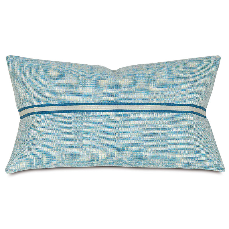 Draper Feathers Lumbar Pillow Cover & Insert, Lake, Polyester