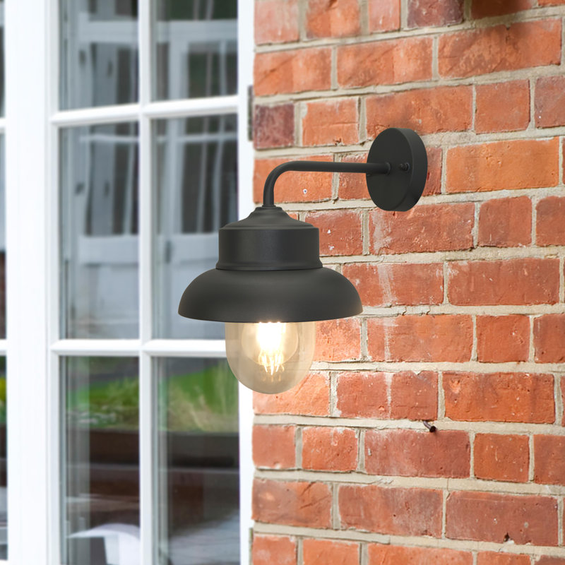 Gordan 27cm H Outdoor Barn Light, Dark Grey
