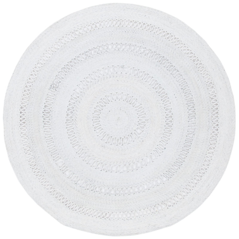 Cape Cod Hand Woven Performance Solid Color Rug, Round 6'