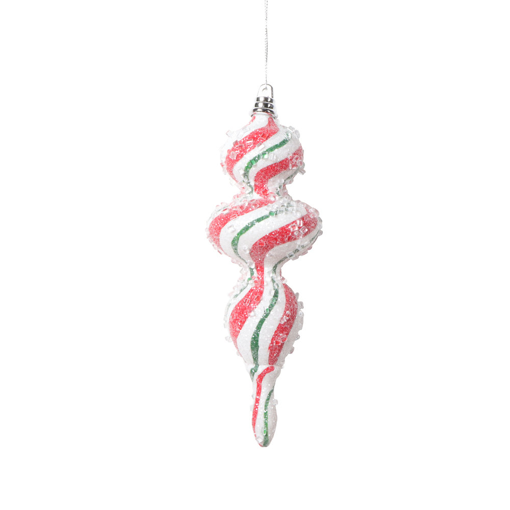 Finnin 7'' Striped Holiday Shaped Ornament The Holiday Aisle®