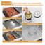 Évier de cuisine 33 "à double cuve encastrable 33" en acier inoxydable 304 calibre 16 de profondeur 33 "-130488792
