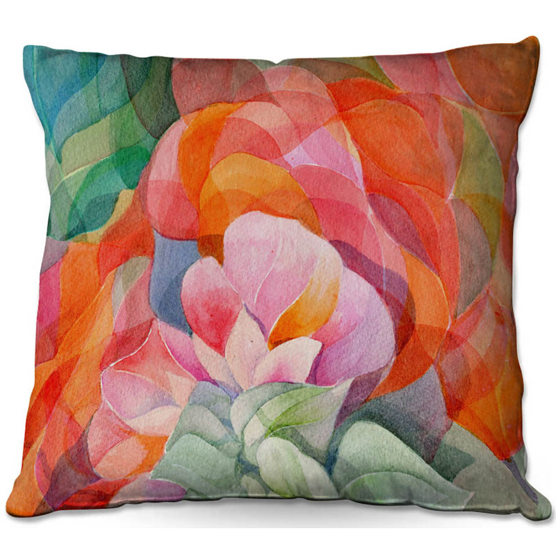 Floral Reversible Throw Pillow, 20" x 20"