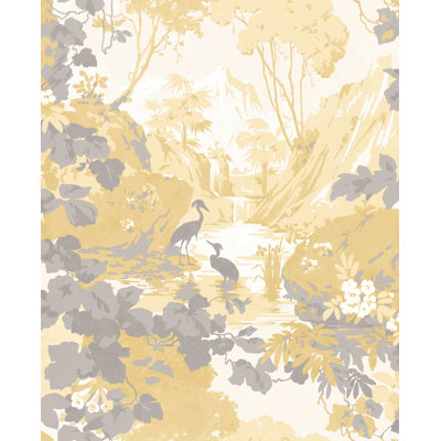 Yardley Non-Pasted Floral Wallpaper Roll