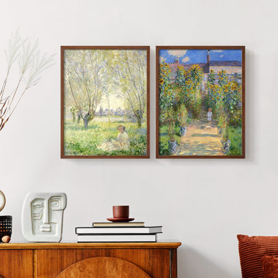 «Vintage Landscape LVI», impression giclée sur cadre - ensemble de 2