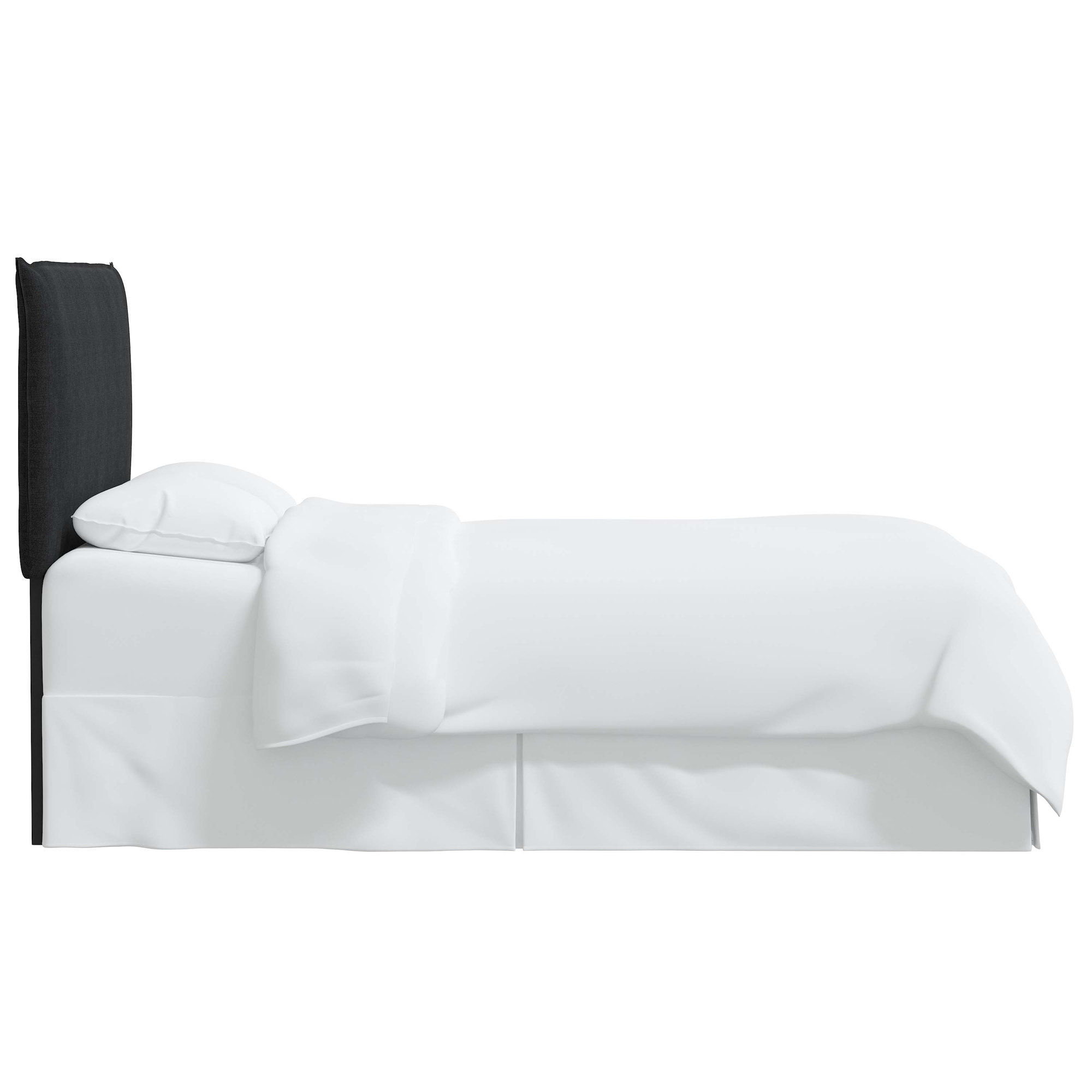Halcyon Upholstered Headboard, Twin, Classic Linen Black