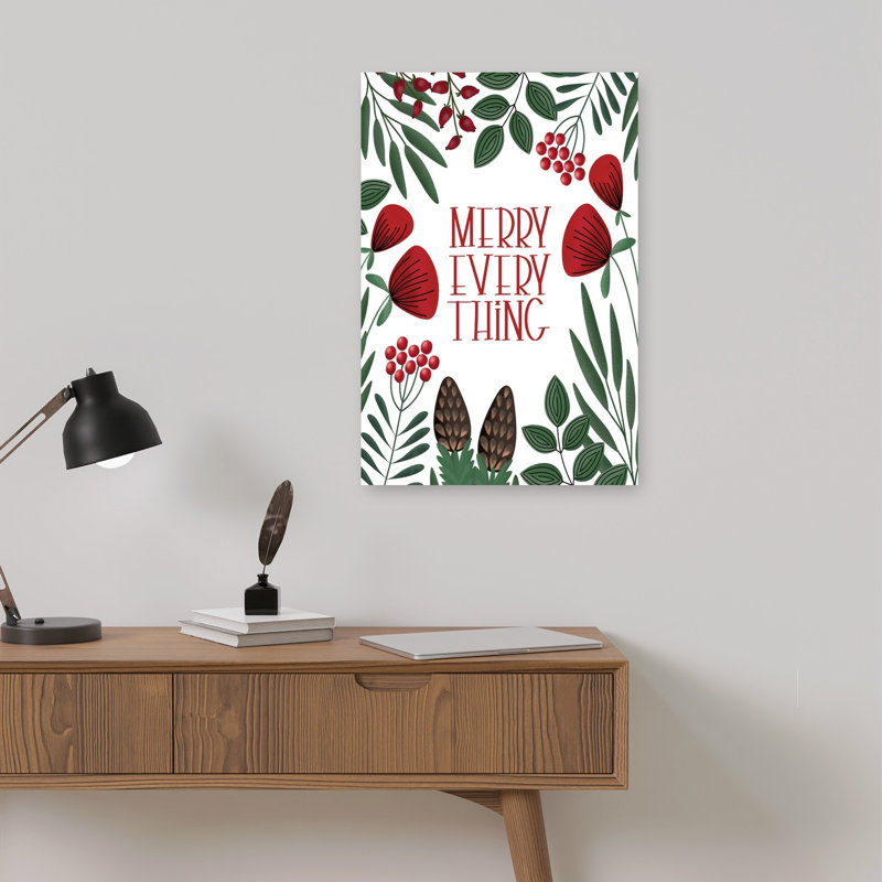Art mural abstrait, paysage joyeux, tout paysage botanique, 18" H x 12" W