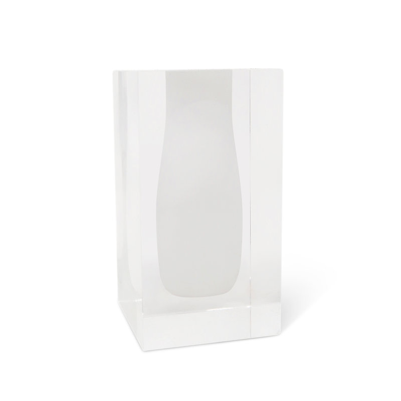 Jesue Crystal Table Vase, White