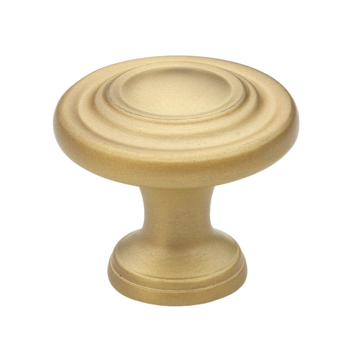 Classic Mushroom Cabinet Knob, Satin Gold