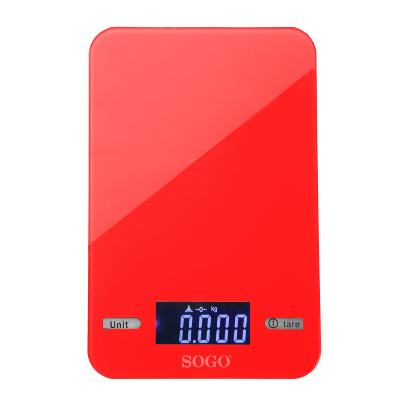 Sogo Digital Scale, Red