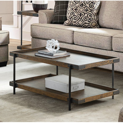 Sebastianne 2 - Piece Solid Wood Top Living Room Table Set