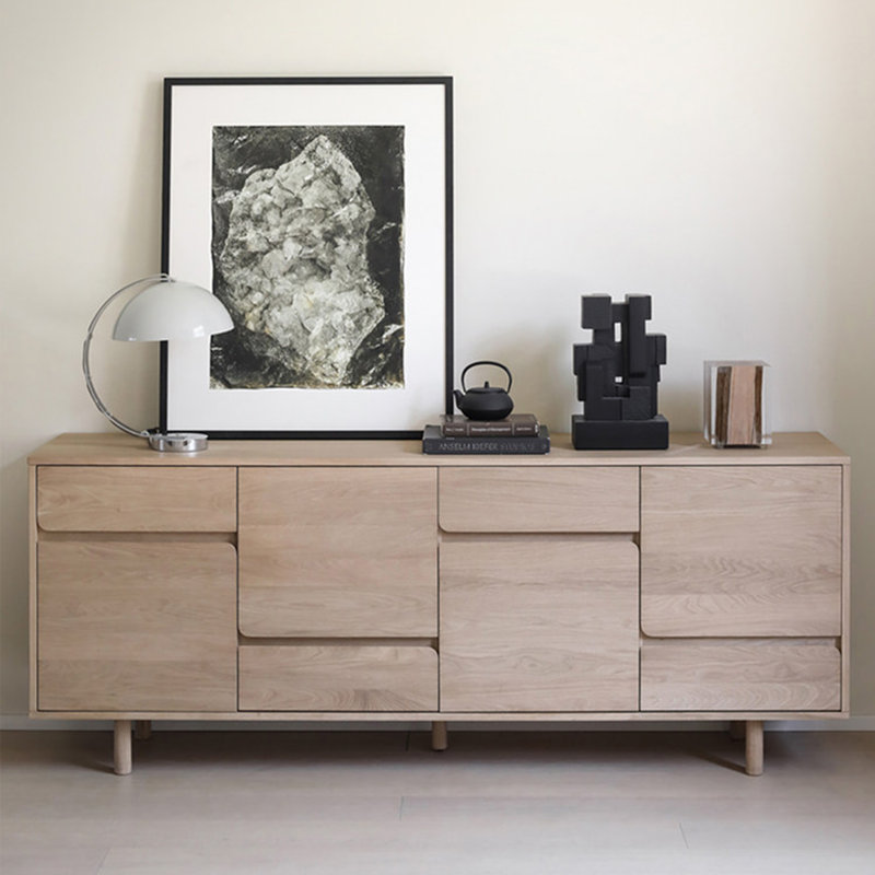 Armoire de rangement moderne et luxueuse, H 31,5 po x l 78,74 po x P 17,72 po