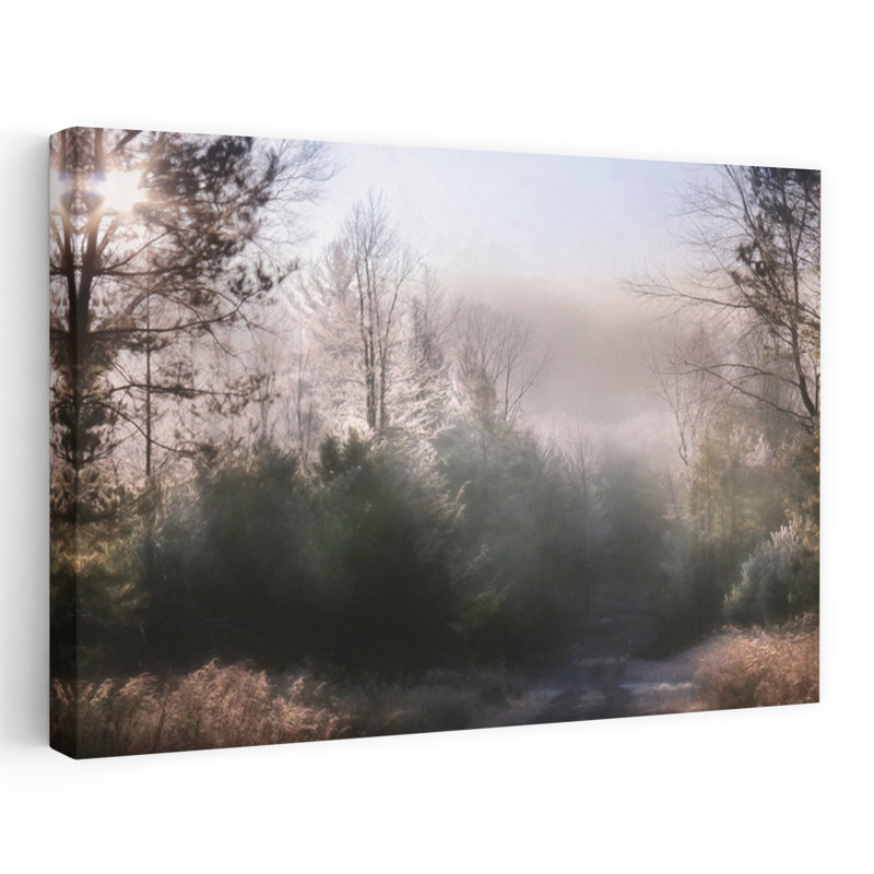 Clearing Fog - Photographie contemporaine, paysage, art de la route, H 16 po x l 24 po