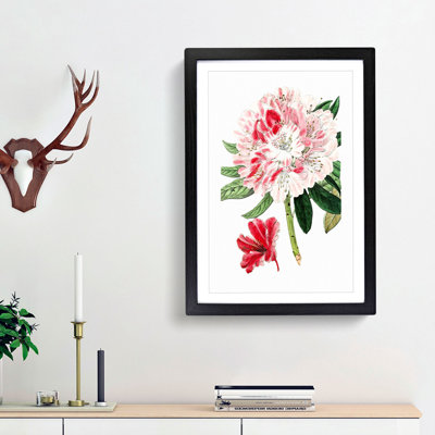 Pink Azalea Flowers - Picture Frame Painting Print