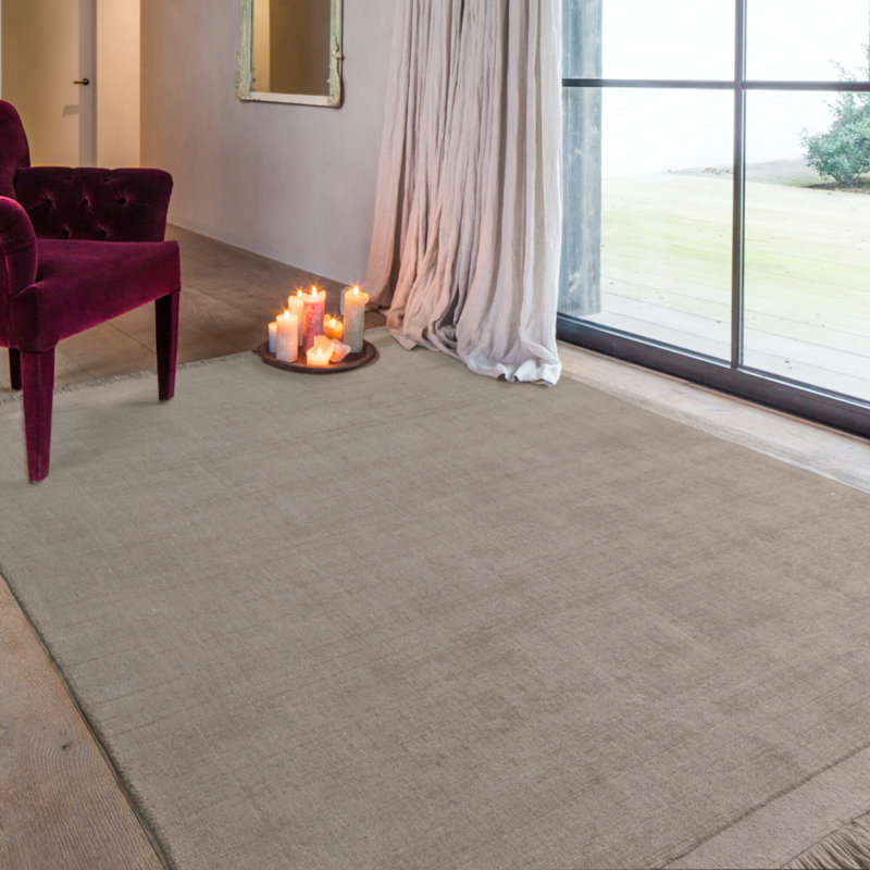Aerilyn Light Grey Hand Woven Area Rug, Rectangle 120 x 170cm