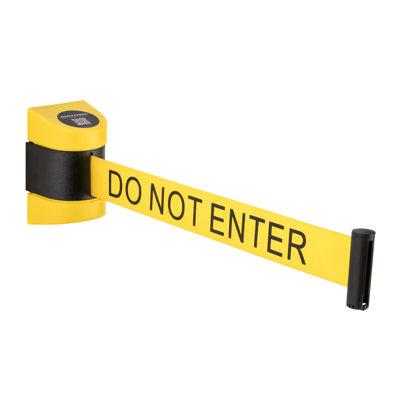 Ceinture de sécurité murale rétractable - 6,5 pi Ceinture jaune Ne pas entrer par DuraSteel Guardian 2.0