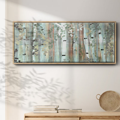 Spring Birch Meadow - toile encadrée