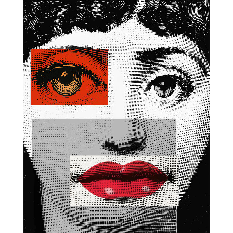 Botched 15 Print by Jeffrey Goodman, Glass Coat, 45" H x 36" W