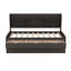 Wooden Bed With Built-in Shelving, 3 Storage Compartments And Trundle Feature In Book Storage, +-1899828520-1899828521