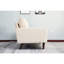 Confortable beige avec mousse de qualité et fabrication en microfibre de soutien en bois massif