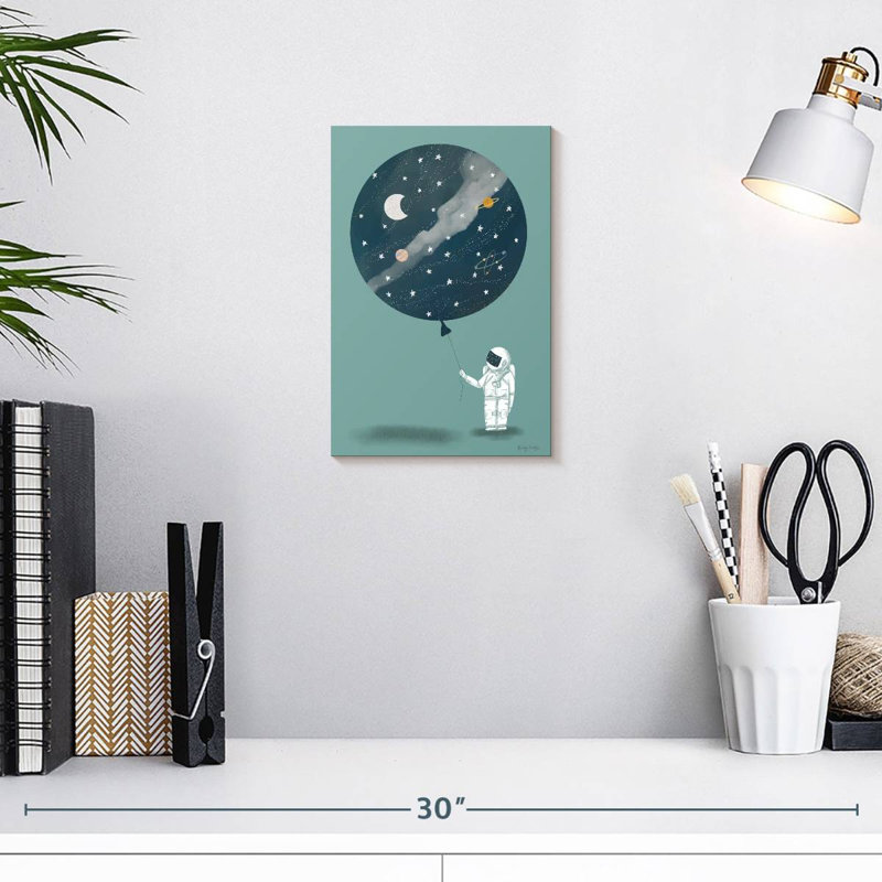 Ashelle astronaute ballon, H 12 po x l 8 po