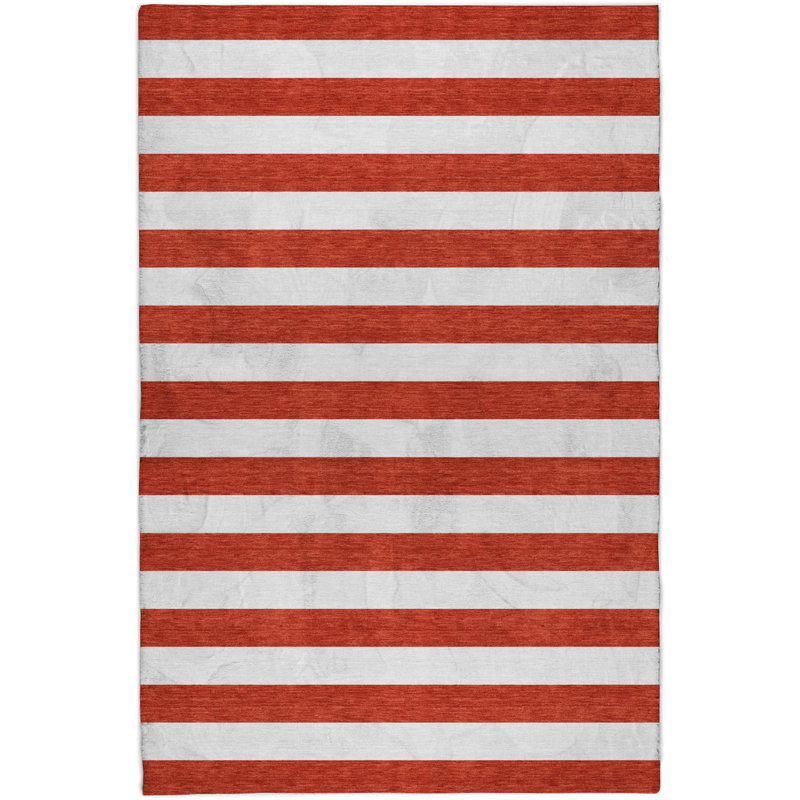 Tapis à poils longs de qualité supérieure lavable à la machine Dream ADS528, Rouge, 3 pi x 5 pi
