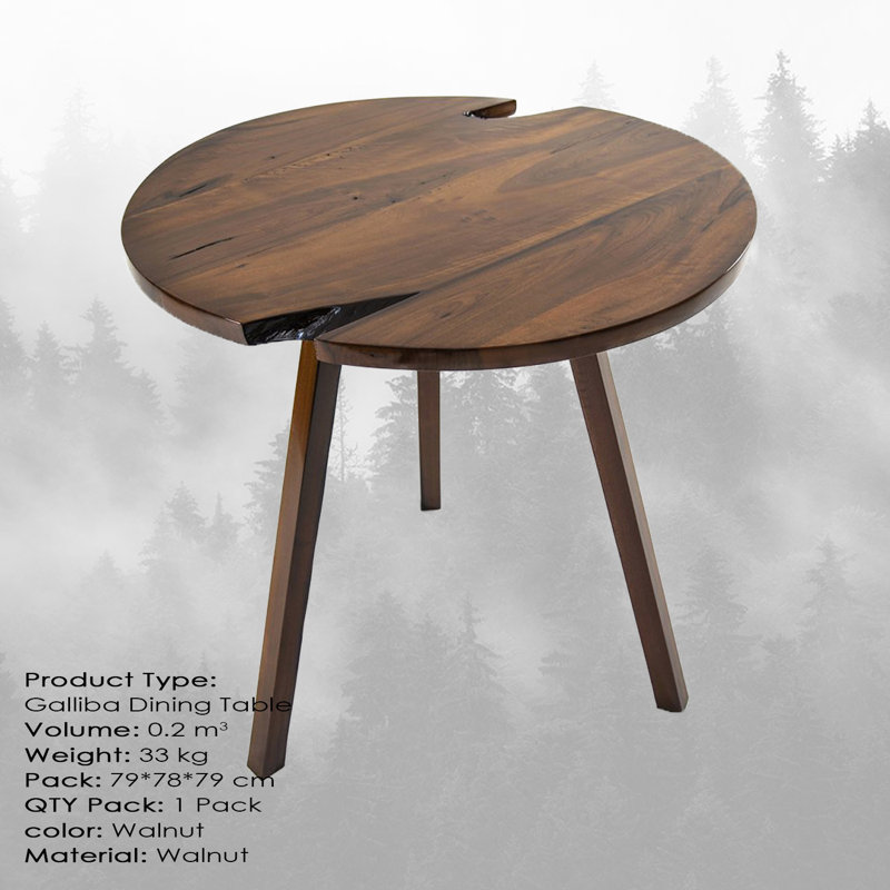 Hochstetler Round Restaurant Table, H76 x L77 x W77cm