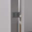 44 - 48 "x 76" porte de salle de bain coulissante avec quincaillerie, verre trempé transparent de 6 mm de 1/4 po, cadre en aluminium, coffre-fort et design, emballage solide-124249861