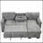 Stylish And Functional Light Chaise Lounge Sectional With Storage Rack Pull-Out Bed Drop Down Table  And USB Charger-1534510490