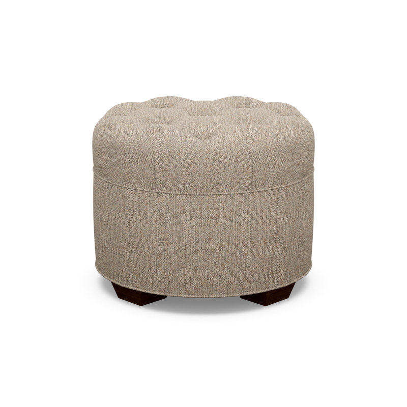 Round Ottoman, 2243-77, Walnut
