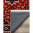 Kaia Collection Digital Print Cotton-Polyester Burgundy Multicolor Floral Rug-1262084152