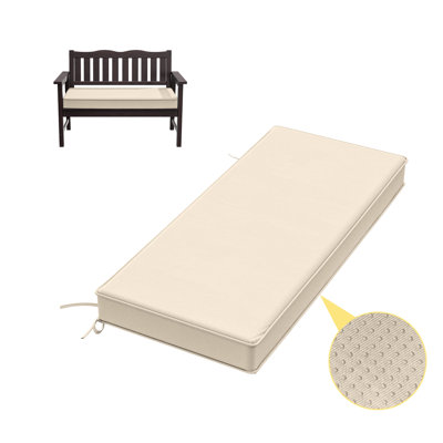 3" Thick Anti-Slip Bench Cushion For Indoor And Outdoor Use