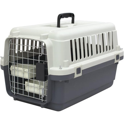 Caisse de voyage pour chien en plastique