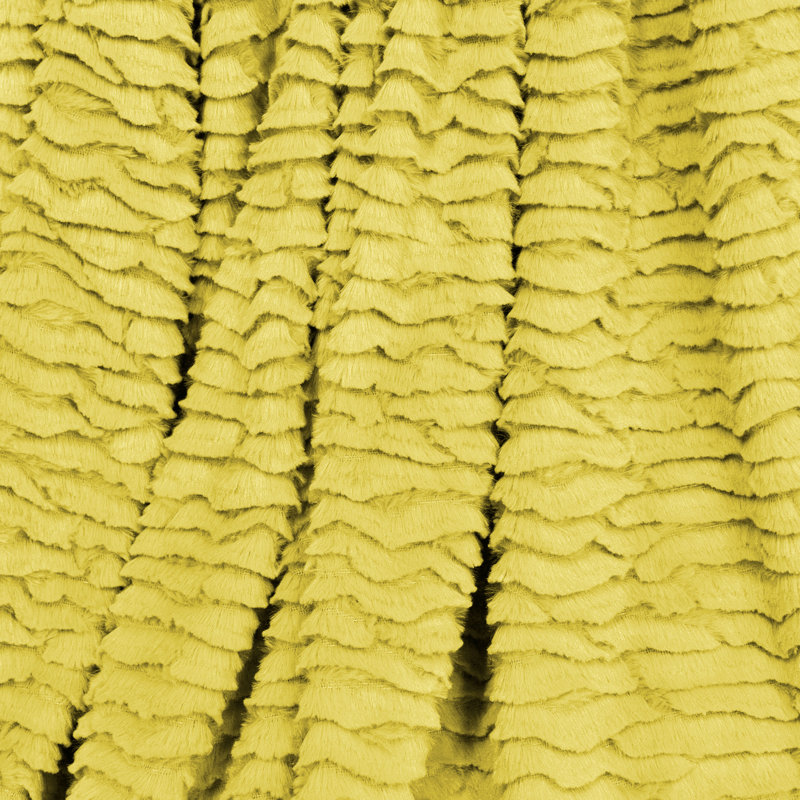 Knitted Throw Blanket, Lemon Curry Yellow