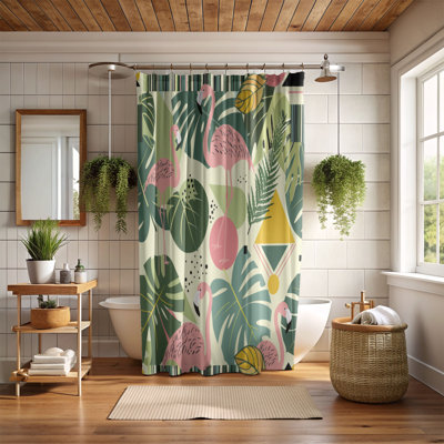 Rideau de douche Leafy Bird - Premium