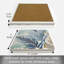 Sous-verre simple à carreaux tombés Blue Palms Créez votre propre ensemble