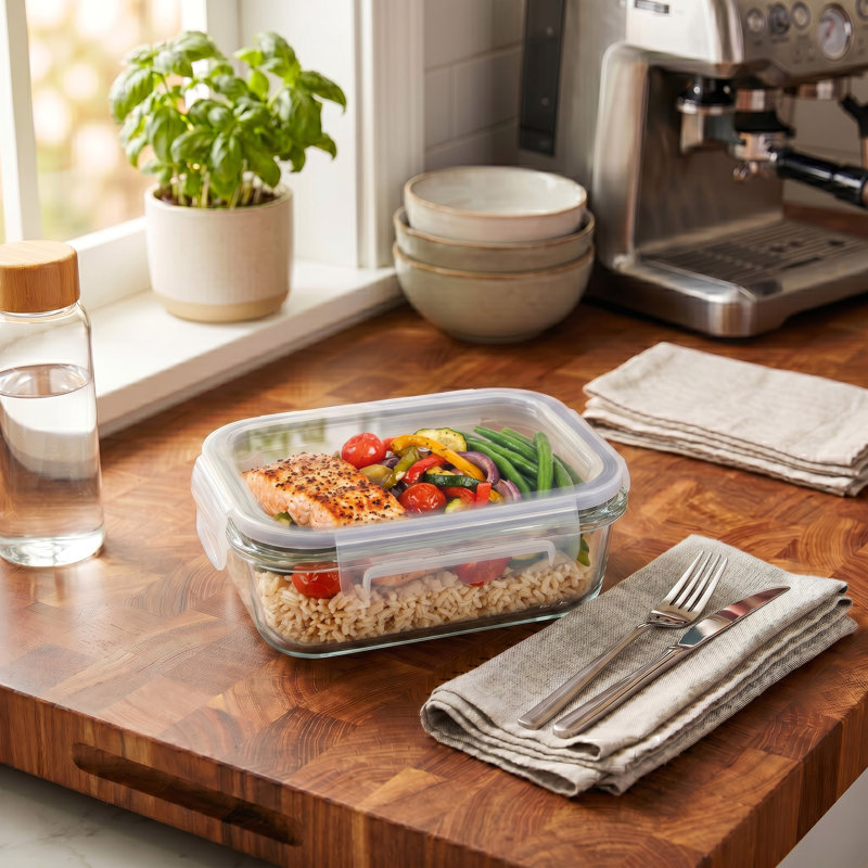  Contenant alimentaire en verre borosilicaté de 1520 ml