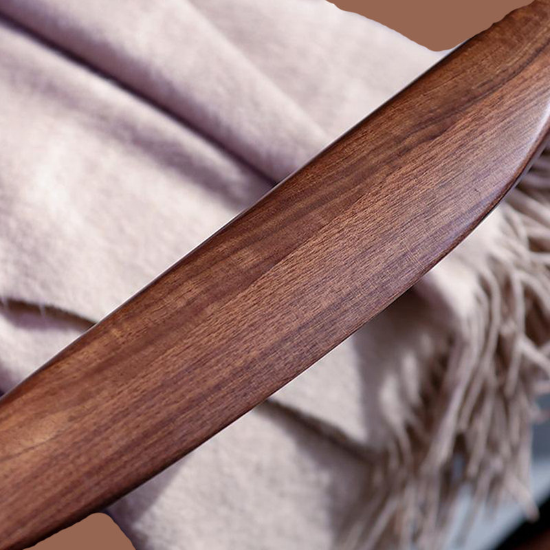Chaise berçante simple de salon en bois massif