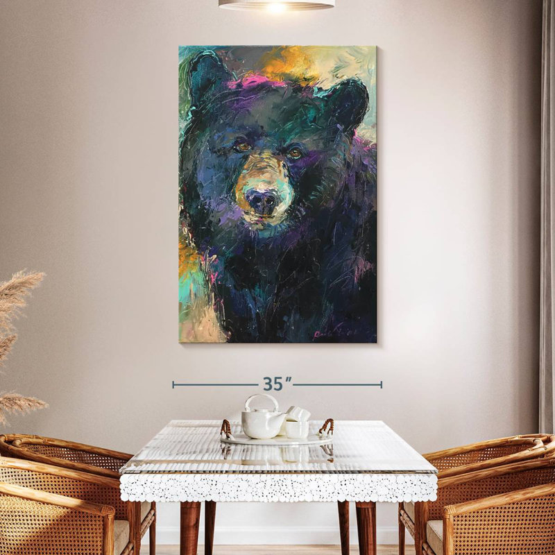 Brampt A Black Bear, 51" H x 34" W