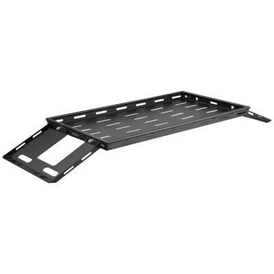 Support de coffre arrière robuste en acier noir pour Jeep Wrangler