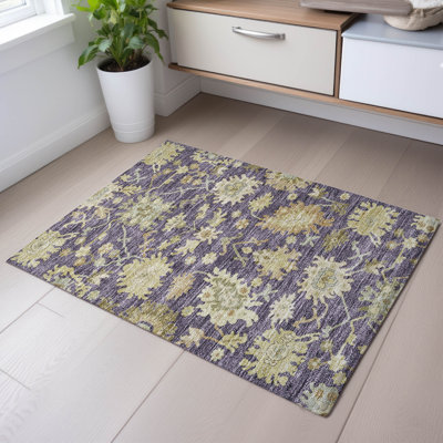 Premium Machine Washable Gurubaksh AMF1150 Global Rug